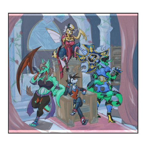 Mitch-Kun's Mansion Mitch-Kun's Mansion coverart featuring the titular Mitch-Kun himself along with three of his main wives.